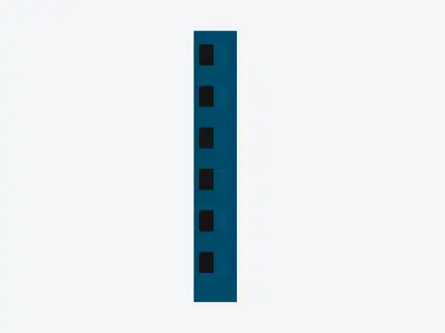Locker - Metal - Locka - Classic - Six Tier Low-poly 3D model