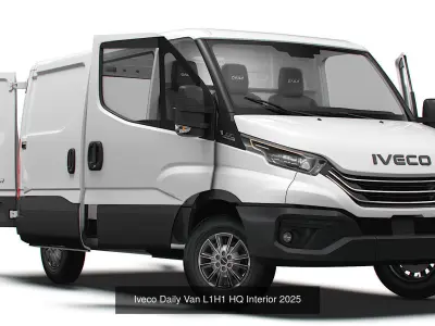 Iveco Daily Van HQ Interior 2025 3D Model Collection
