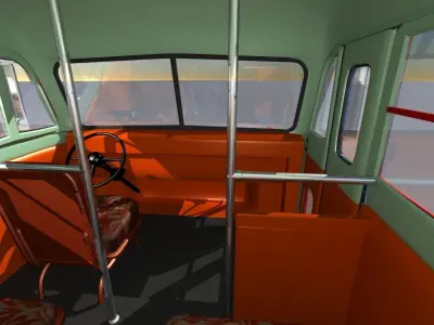 1957 School Bus 3D model