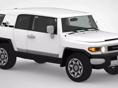 Toyota land cruiser fj 2008 - 2022 Low-poly 3D model