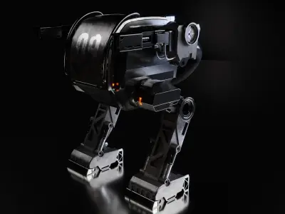 Game Ready Mech X-B32 Low-poly 3D model