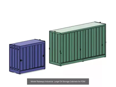 Low Releif Industrial Buildings Collection 3D Model Pack