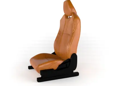 Car seat Low-poly 3D model from CGTrader