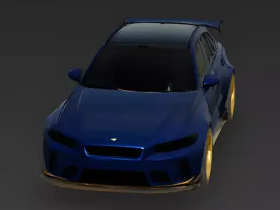 Track-Tuned Widebody Sport SUV 3D Model Low-poly 3D model