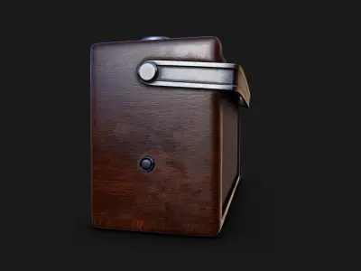 Vintage Radio  Realistic 3D 3D model