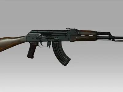 AK47 Kalashnikov Rifle 3D model