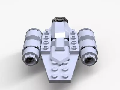 Lego Razor Crest Low-poly 3D model
