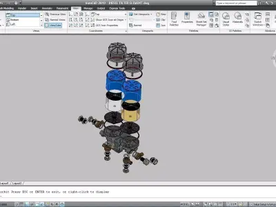 DIESEL FILTER ELEMENT Free 3D model
