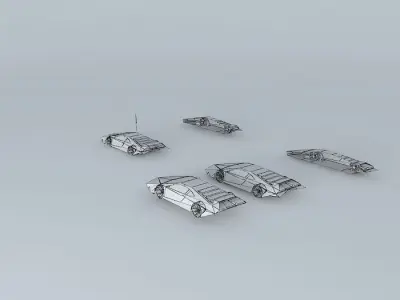 Futuristic sports car Free 3D model