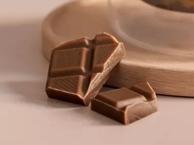 Realistic Dark and White Chocolate Bar 3D model