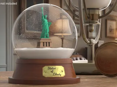  Snow Globes with Landmarks Collection 3 