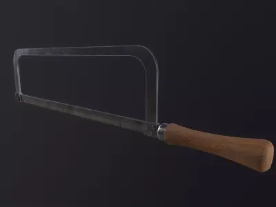 Hack Saw 3D Model Low-poly 3D model