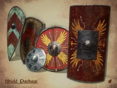 Historical Shields 3D Model Pack
