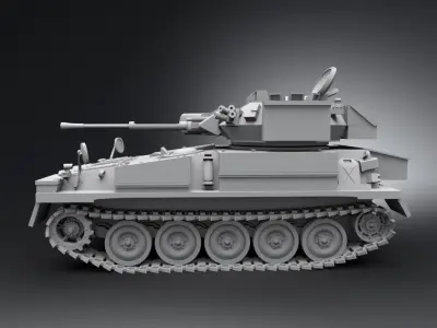 FV107 Scimitar scale model  3D print model