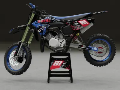 YAMAHA YZ65 MOTOCROSS 3D model