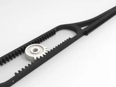  Reciprocate Gear with saw blade Free 3D model