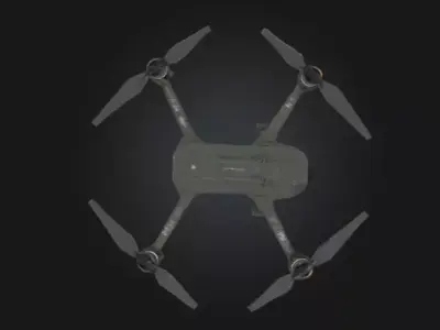 Realistic Tactical Military Drone  Game Ready Low-poly 3D model