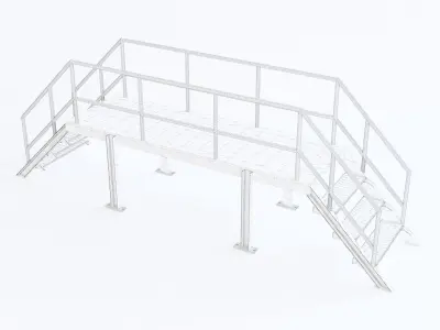 Stairs 03 3D model