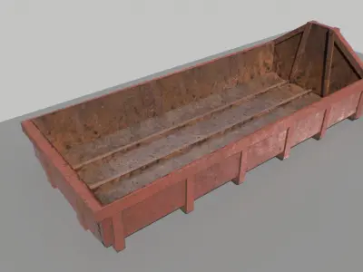 Trash Container 5 PBR Low-poly 3D model