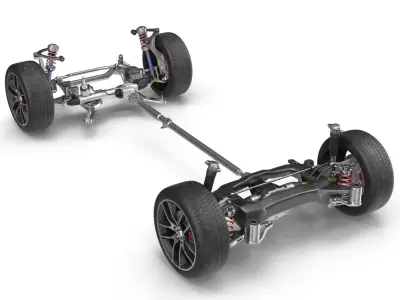 Sedan Chassis 3D model