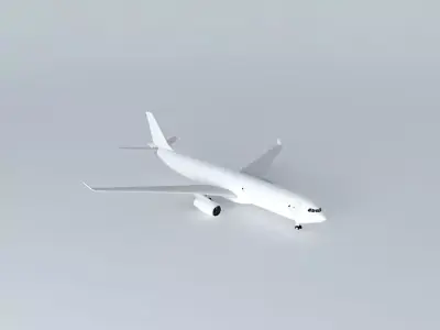 Template Airbus A330F Free 3D model