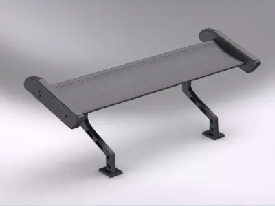 Carbon spoiler automotive style sedan 3D model