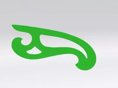 French Curve - 3D Print Ready - Model - C 3D model