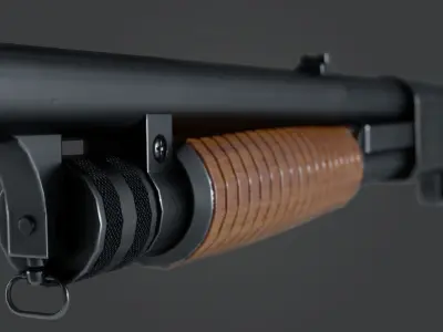 FPS Shotgun  Free low-poly 3D model