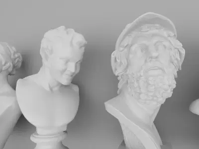 Museum Quality Antique Statue Pack 3D model