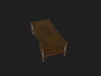 Gothic Table Low-poly 3D model