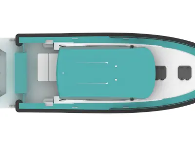 12m Aluminum Boat Concept 3D model