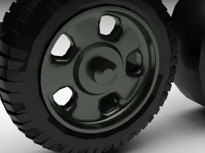 Car Tires Set 3D model