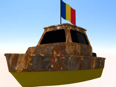 Romania Fishing Boat 3D model
