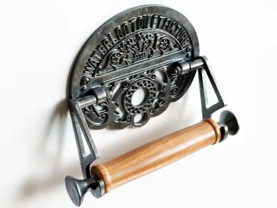 Vintage Toilet Paper Holder 3D model