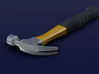 Hammer 3D Model Low-poly 3D model purchase