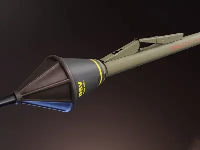 Pansarskott M46 Low-poly 3D model