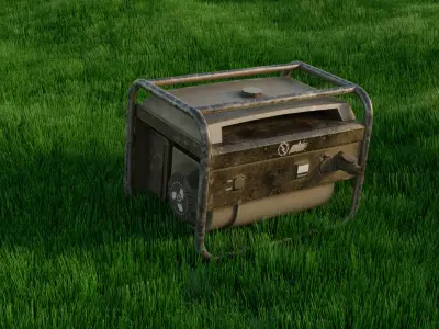 Game-Ready Generator Mid-Poly Free low-poly 3D model