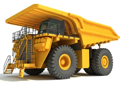 Mining Dump Truck 3D model buy