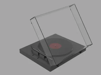 Sony Turntable Vinyl Record Player 3D model