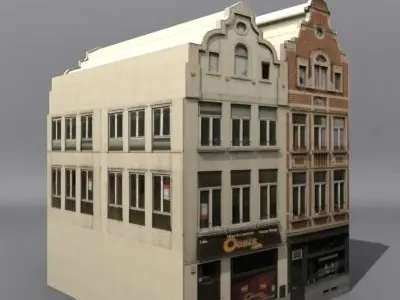 Low Poly Building 03  3D model