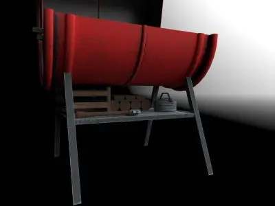 GAME READY - BBQ ASSET Low-poly 3D model