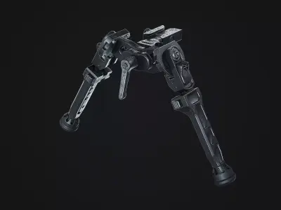 Bipod Cadex Defence Falcon  Low-poly 3D model