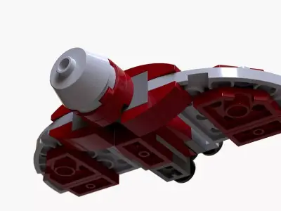 Lego T-6 Jedi Shuttle Low-poly 3D model