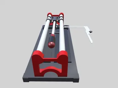 Tile Cutting Machine Low-poly 3D model