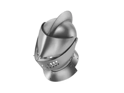 Medieval Knight Armet Helmet  3D model