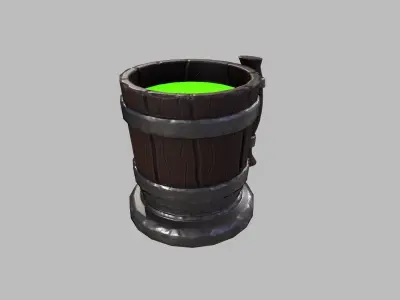 Stylized Mug GameReady Model Free low-poly 3D model