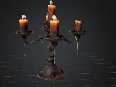 Candles  3D print model