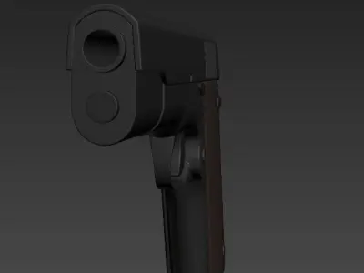 Pistol Gun 3D model get