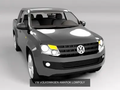 VOLKSWAGEN COLLECTION LOWPOLY transporter 3D Model Pack