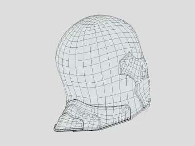 Medieval Helmet 10 Low Poly PBR Realistic Low-poly 3D model